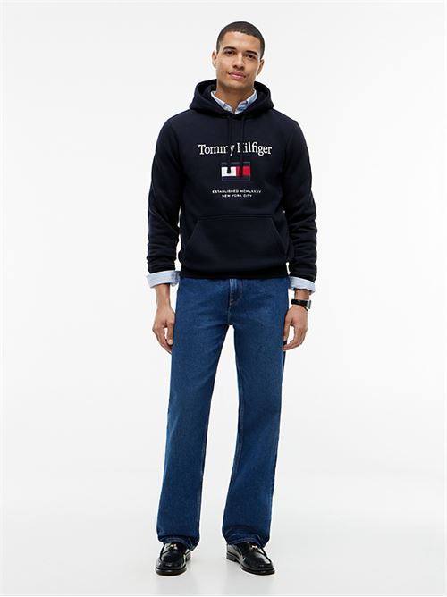 tommy embro flag hoodie TOMMY HILFIGER | MW0MW42735DW5